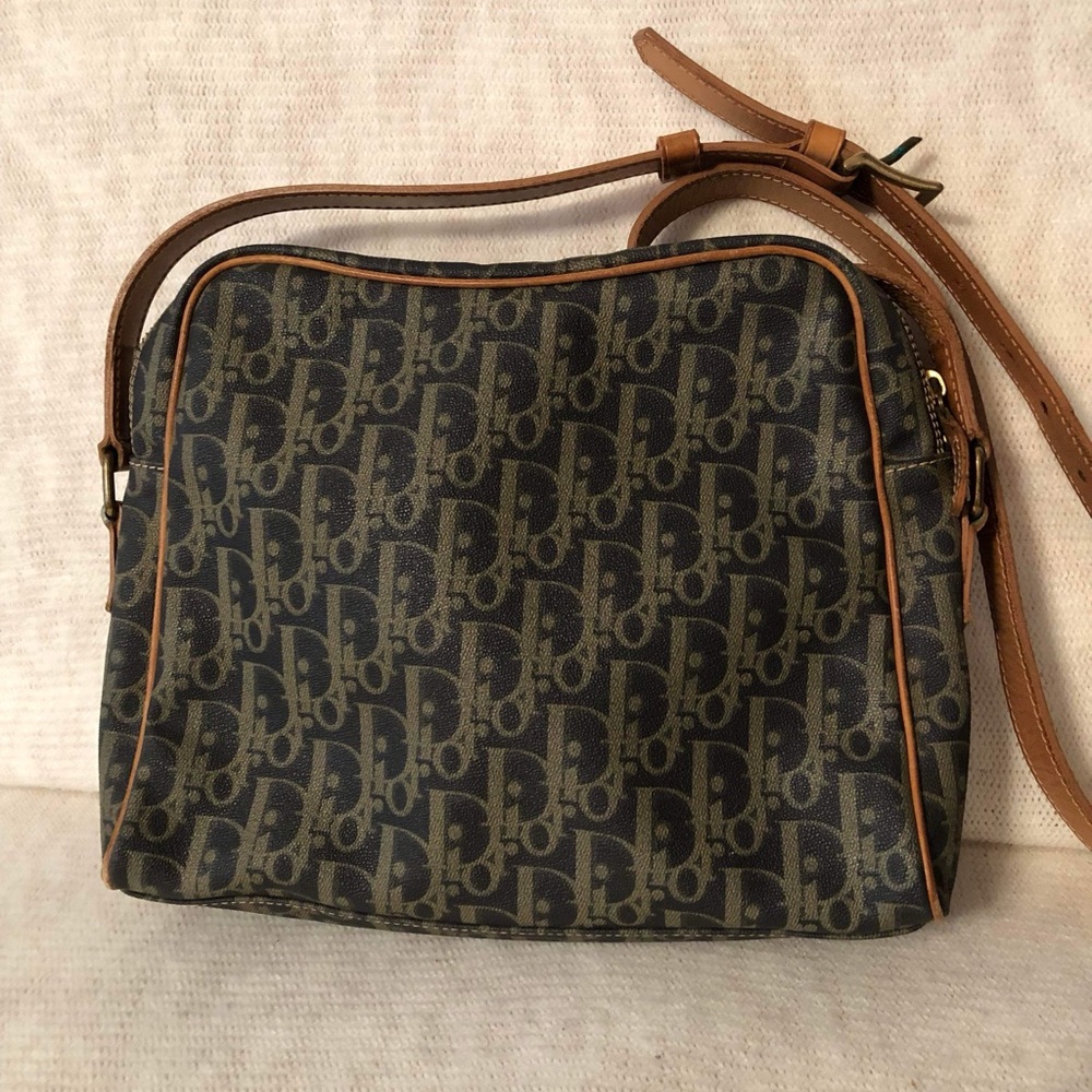 ❤️Weekend SALE❤️Christian Dior(Vintage)Trotter Coated Canvas/Leather